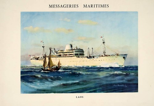 Affiche messageries maritimes - affiche,