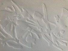 Belle Grande Gravure Gaufrage