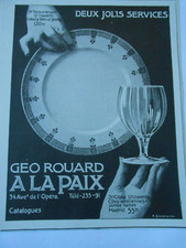 Publicité 1911  Deux Jols service Geo Rouard à la Paix Avenue de l'Opéra Paris