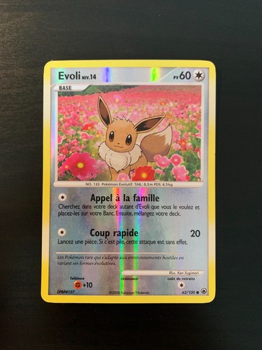Carte pokémon evoli 62 100 - pokémon, :