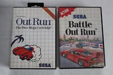 Lot SEGA Master System (PAL) - Out Run + Battle Out Run / Jeux sans notice .