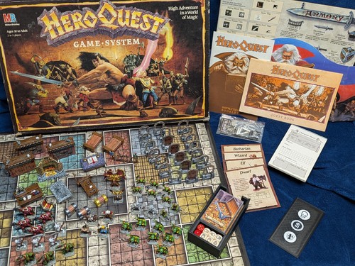 1989 deluxe heroquest fully - mb,