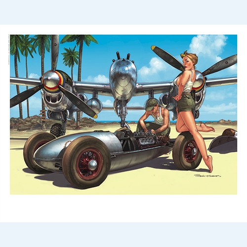 Hugault pin et voiture - -,