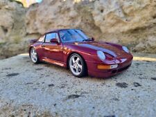 7&  Porsche 911 type 993 turbo rouge rubis 1/18 Ut Model NO BOX