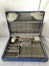 Ménagère Coffret Couverts Métal Argenté 84g - 61 pièces 