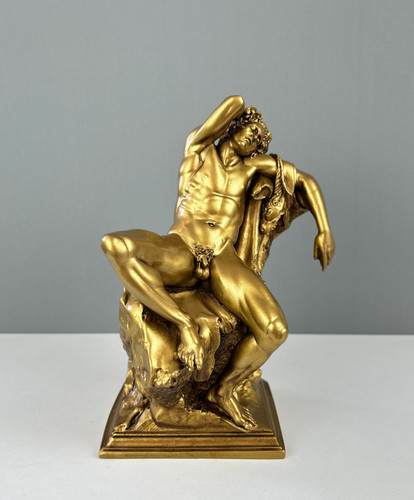 Statue satyre ivre - de, faune