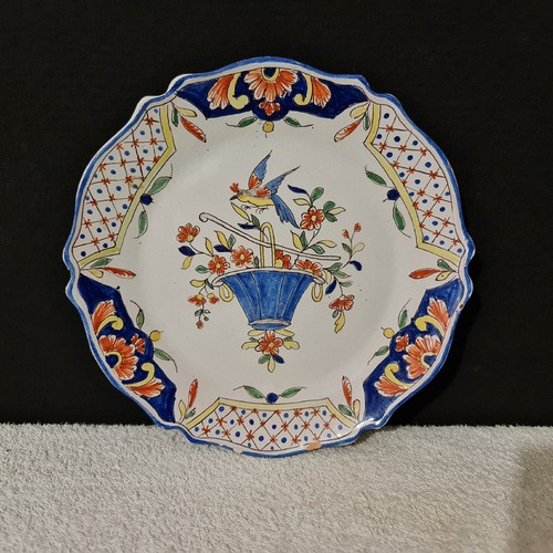 Assiette ancienne faïence - assiette, en