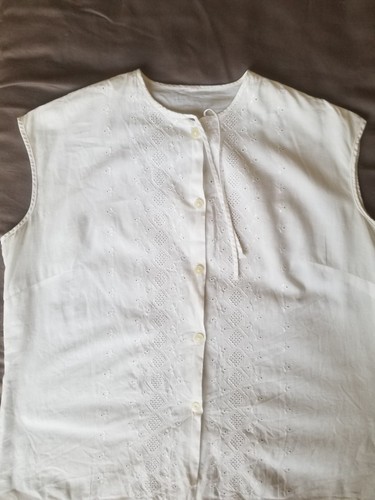 Chemisier blanc vintage - blanc,