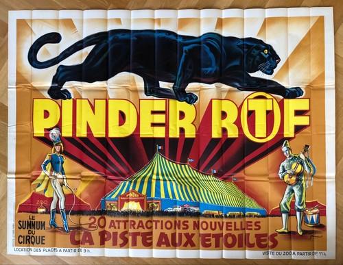 Affiche cirque pinder ortf - du,