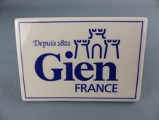 Présentoir publicitaire de magasin GIEN en faïence publicité idéal vitrine