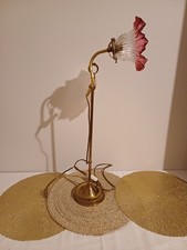 Lampe Articulée en Laiton avec Tulipe en Verre – Style Vintage Fonctionnelle