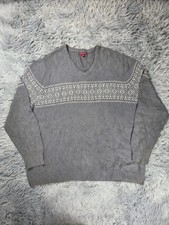 Pull rétro Merona gris clair