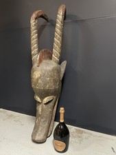 125cm Grand Masque Africain Kobe Bobo Nyanga Mali Burkina Faso Art Premier