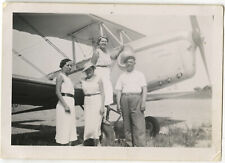 PHOTO ANCIENNE - VINTAGE SNAPSHOT - AVION CAUDRON RENAULT FAMILLE - PLANE 2