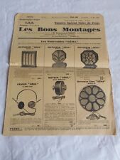 Vintage Radio Catalogue 1928 TSF Les Bons montages parts radios speakers
