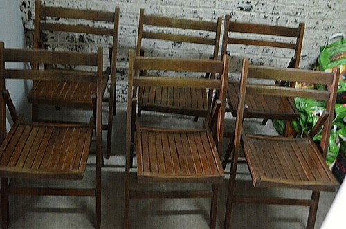 Lot ancienne chaise tek - 6,