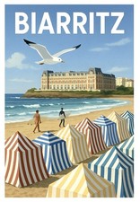 AFFICHE    POSTER Biarritz