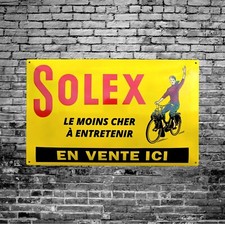 Plaque émaillée vélo solex - plaque,