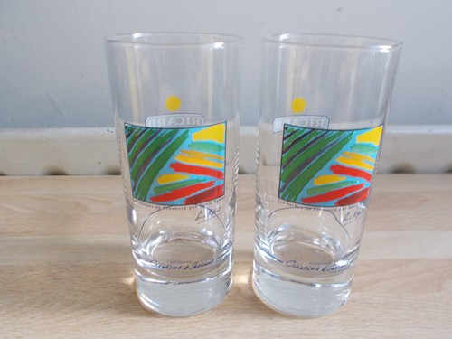 Verres tube ricard - verres, soleil