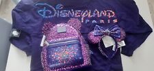 Lot Disney Sparklin Sac LoungeFly 30ans+ Serre-tete 30ans, +Spirit Jersey 30ans