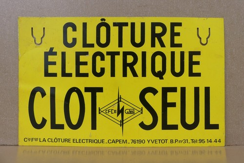 Ancienne plaque alu