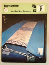 CARTE EDITIONS RENCONTRE 1979 /  TRAMPOLINE - DOUBLE MINI-TRAMP