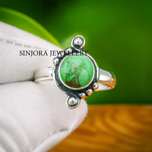 Bague cadeau cuivre - , turquoise