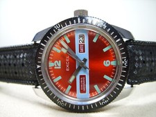 MONTRE vintage EXCEL de type plongee vers 1970 révisée DIVER WATCH  