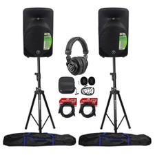 2) Mackie SRM350V3 1000w 10“