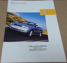 Catalogue publicitaire Opel Astra Cabriolet 2002 brochure prospectus 28 pages