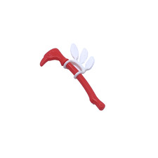 PLAYMOBIL * WESTERN * Tomahawk Hache de Sorcier Rouge avec Plumes Blanches 4569