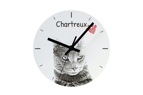Chartreux horloge avec - , photo