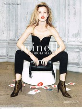 PUBLICITE ADVERTISING 065  2014  MINELLI  boots avec GEORGIA MAY JAGGER