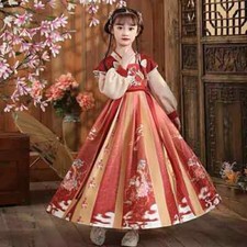 Enfants Fille Hanfu Robe Chinois Traditionnel Brodé Tang Costume Princesse
