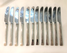 12 couteaux de table CHRISTOFLE modèle CONCORDE métal argenté Couvert 23,5 cm