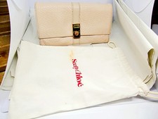 Portefeuille long en cuir rose
