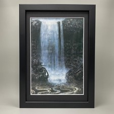 Encadré H. R. Giger Cataracte, Chute Art. Biomechanical, Figuratism, Sci-Fi