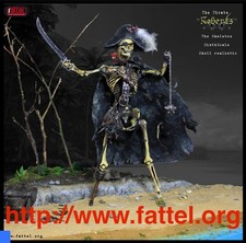 1/6 Rare Scale Collectable Figure : FATTEL Skeleton " Pirate Roberts". 