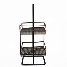 Présentoir tourniquet ancien en métal 55 cm