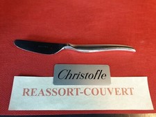 COUTEAU TABLE CHRISTOFLE DUO WIRKKALA 21 CM BEL ÉTAT MÉTAL ARGENTÉ ;