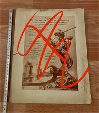 Menu Ancien BANQUET INAUGURATiON FROMENTIN HOTEL De France LA ROCHELLE 1905