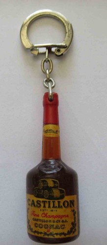 Porte clé bouteille - bouteille, castillon