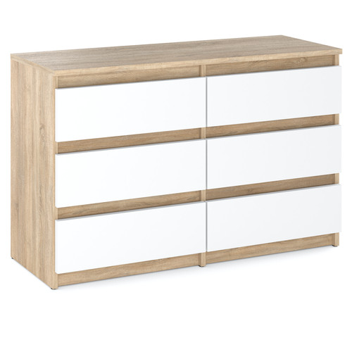 Commode sonoma chêne blanc - sonoma, en