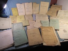 lot d'intéressants vieux papiers , brochures, publications de 1831 à 1869