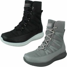 Femmes Skechers Chaud Tech Mémoire Mousse Bottes Ultra Flexible - Froid Out