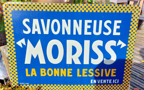 Plaque tôle publicitaire