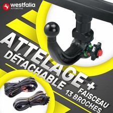 Attelage Démontable pour Peugeot 5008 T87 09-16+faisc. 13-b. Westfalia