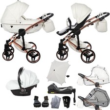 JUNAMA DIAMOND Individual 2en1 3en1 4en1 POUSSETTE BÉBÉ SIÈGE AUTO ISOFIX