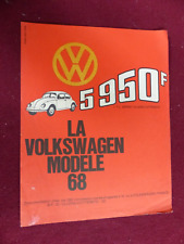 Catalogue  auto : volkswagen