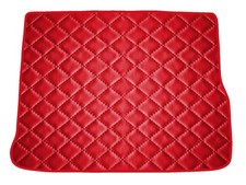 Matelassé Cuir éco ROUGE Tapis coffre pour Renault Scenic III 2009-2016